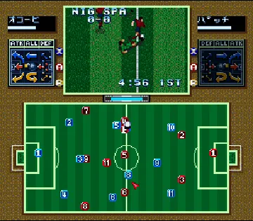 Tactical Soccer (Japan) screen shot game playing